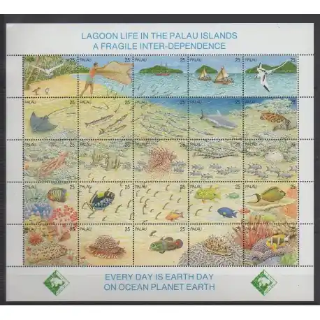 Haute Qualité Palau - 1990 - No 329/353 - Animaux - Environnement