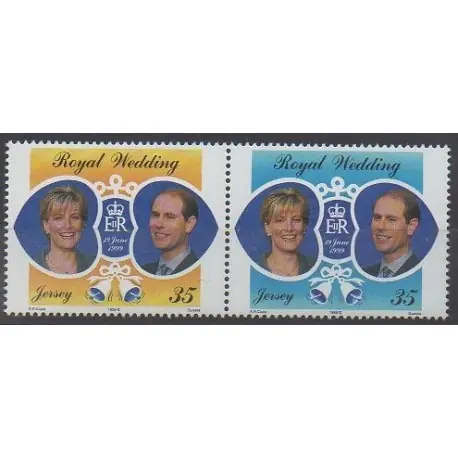 Jersey - 1999 - No 883/884 - Royauté - Principauté Prix Choc