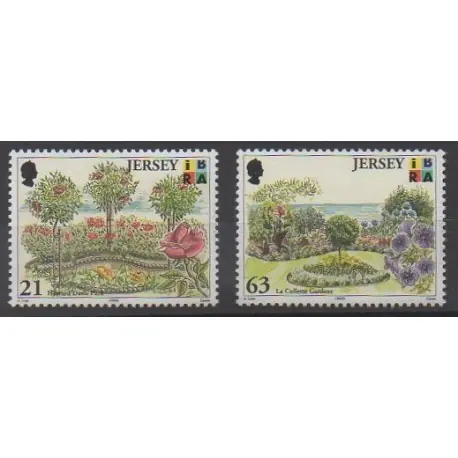 Jersey - 1999 - No 879/880 - Parcs et jardins Exclusif