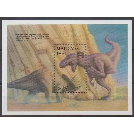 Maldives - 1992 - No BF263 - Animaux préhistoriques Achat Immédiat
