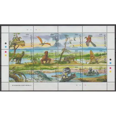 Achat Immédiat Guyana - 1992 - No 2815/2826 - Animaux préhistoriques
