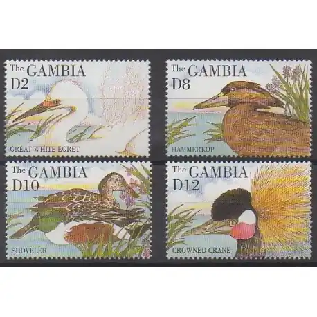 Nouvelle Collection Gambie - 1995 - No 1787/1790 - Oiseaux