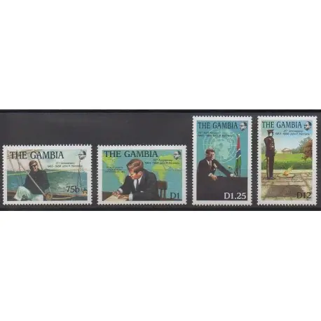 Gambie - 1988 - No 726/729 - Célébrités Meilleur Choix