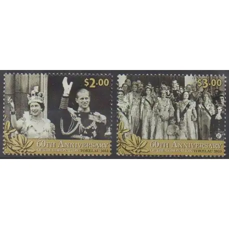 Petit Prix Tokelau - 2013 - No 366/367 - Royauté - Principauté