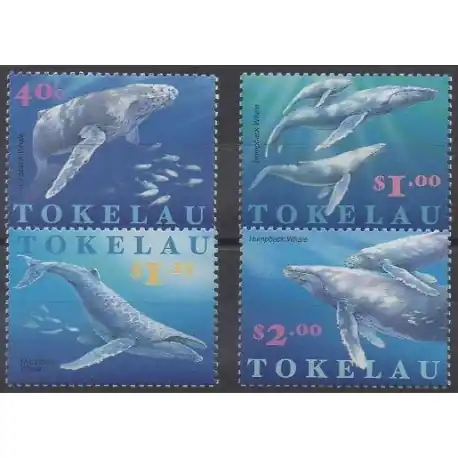 Top Qualité Tokelau - 1997 - No 242/245 - Animaux marins - Mammifères