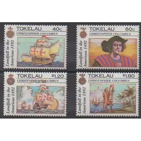 Tokelau - 1992 - No 188/191 - Christophe Colomb Original