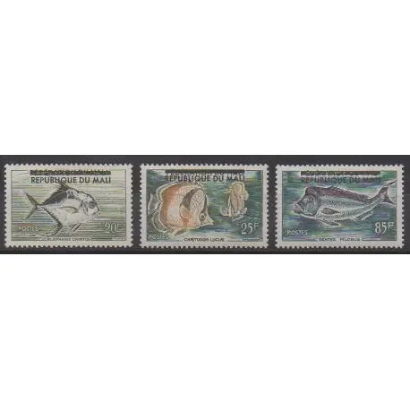 Mali - 1961 - No 10/12 - Animaux marins Artisanat