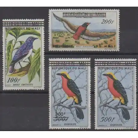 Mali - 1961 - No PA5/PA8 - Oiseaux Prix Réduit