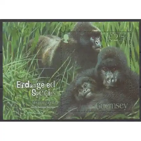 Guernesey - 2007 - No BF62 - Espèces menacées - WWF Authentique
