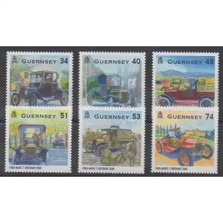Achat Immédiat Guernesey - 2008 - No 1217/1222 - Voitures