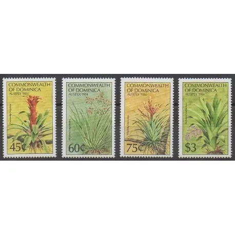 Nouvel Arrivage Dominique - 1984 - No 808/811 - Fleurs