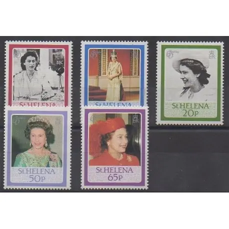 Offre Limitée Sainte-Hélène - 1986 - No 438/442 - Royauté - Principauté