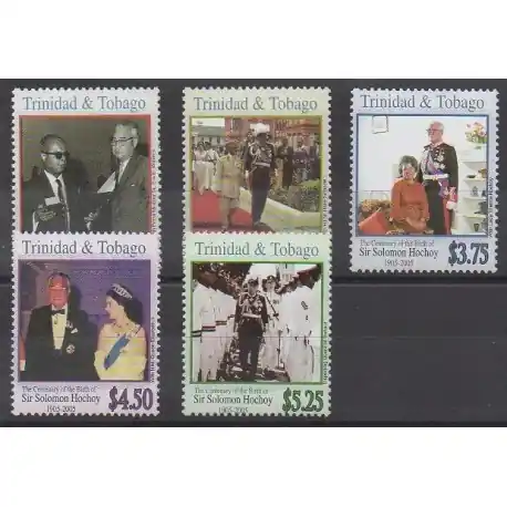 Trinité et Tobago - 2005 - No 892/896 - Célébrités Populaire