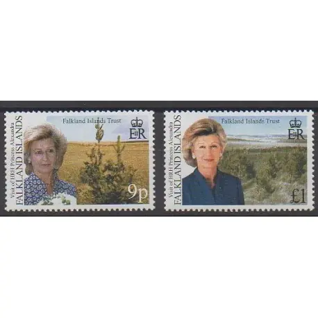 Prix Choc Falkland - 2000 - No 775/776 - Royauté - Principauté