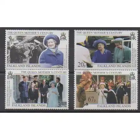 Prix Promo Falkland - 1999 - No 752/755 - Royauté - Principauté