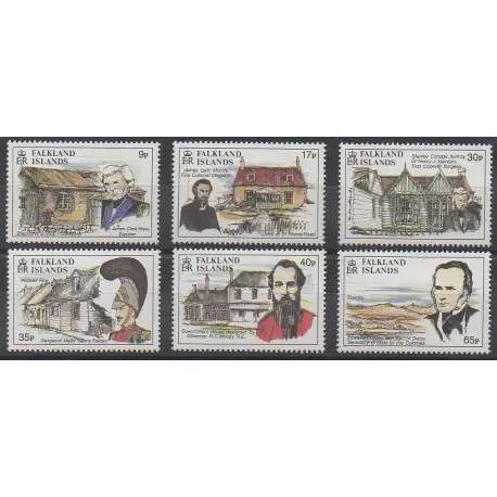 Livraison Mondiale Falkland - 1994 - No 630/635 - Célébrités