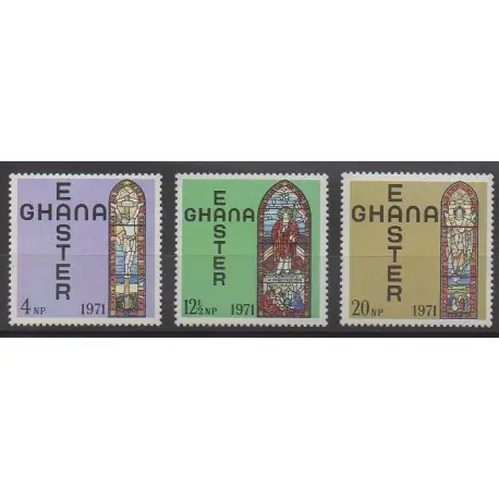 Ghana - 1971 - No 403/405 - Pâques Affaire À Saisir
