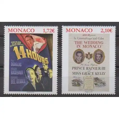 Monaco - 2019 - No 3166/3167 - Royauté - Principauté - Cinéma Bon Plan