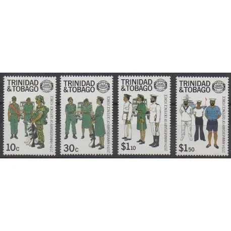 Trinité et Tobago - 1988 - No 577/580 - Histoire militaire Retour Gratuit