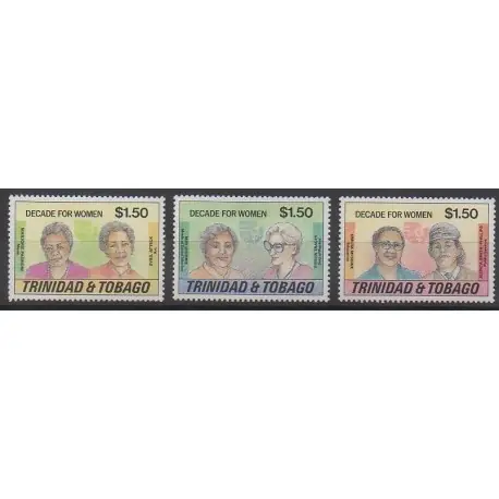 Trinité et Tobago - 1985 - No 526/528 - Célébrités Artisanat
