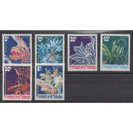 Nouveauté Trinité et Tobago - 1978 - No 384/389 - Masques ou carnaval