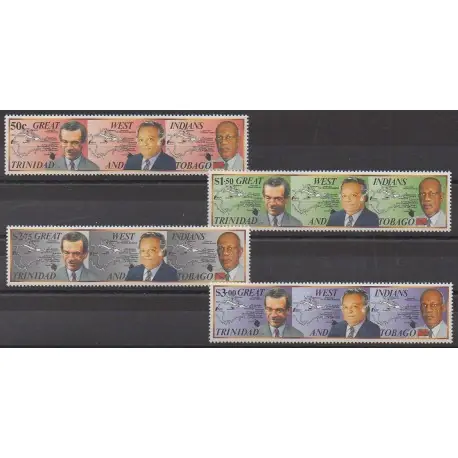 Garantie Incluse Trinité et Tobago - 1994 - No 685/688 - Célébrités