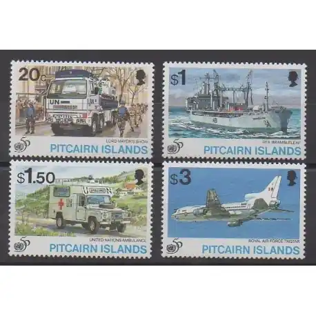 Pitcairn - 1995 - No 452/455 - Histoire militaire Artisanat