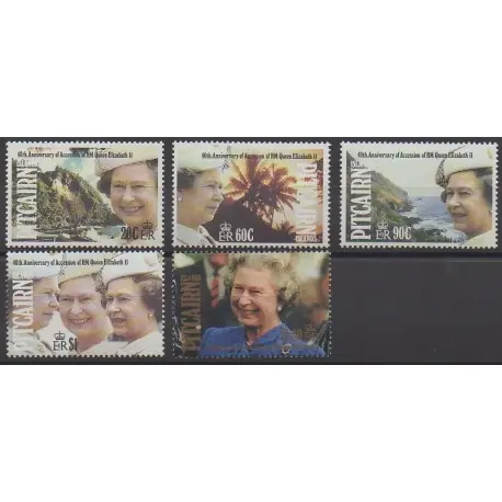 Nouveauté Pitcairn - 1992 - No 380/384 - Royauté - Principauté