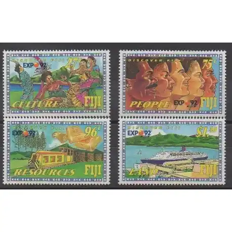 Premium Fidji - 1992 - No 666/669 - Tourisme