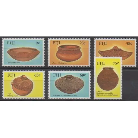 Usine Directe Fidji - 1988 - No 581/586 - Artisanat ou métiers