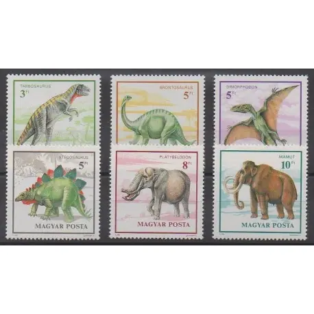 Nouvel Arrivage Hongrie - 1990 - No 3293/3298 - Animaux préhistoriques