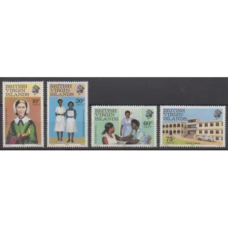 Nouvel Arrivage Vierges (Iles) - 1983 - No 458/461 - Santé ou Croix-Rouge