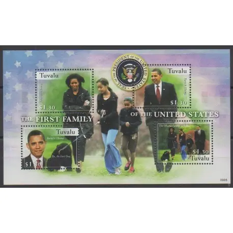 Produit De Marque Tuvalu - 2009 - No 1324/1327 - Célébrités