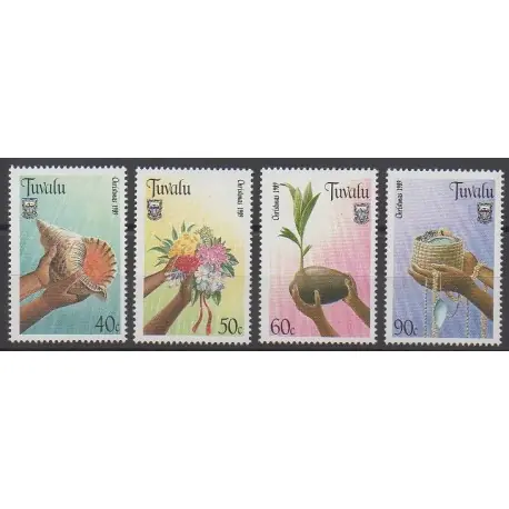 Tuvalu - 1989 - No 523/526 - Noël Artisanat