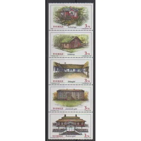 Top Vente Suède - 1995 - No 1857/1861 - Architecture