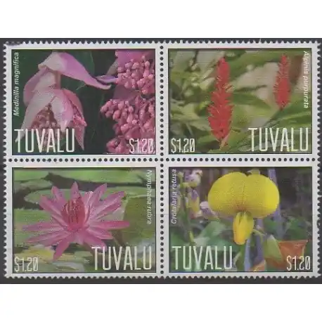 Livraison Gratuite Tuvalu - 2013 - No 1636/1639 - Fleurs