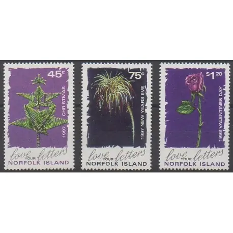 Norfolk - 1997 - No 628/630 Livraison Mondiale