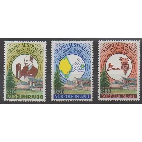 Norfolk - 1989 - No 464/466 - Télécommunications Meilleur Choix