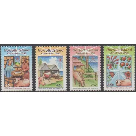 Norfolk - 1996 - No 609/612 - Noël En Vogue
