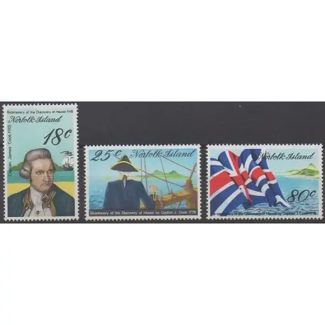 Norfolk - 1978 - No 201/203 - Navigation Promotion Saisonnière