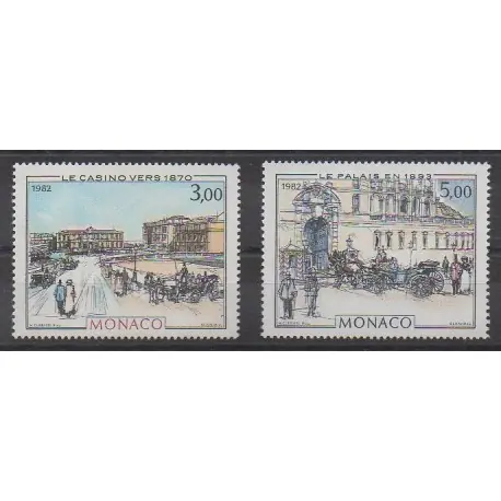 Livraison Gratuite Monaco - 1982 - No 1340/1341 - Peinture