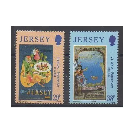 Vente Flash Jersey - 2003 - No 1083/1084 - Europa - Art
