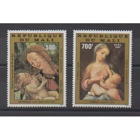 Mali - 1981 - No PA434/PA435 - Peinture - Noël Premium