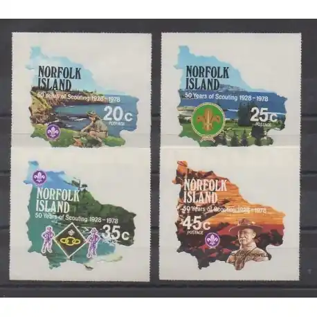 Norfolk - 1978 - No 210/213 - Scoutisme Top Vente