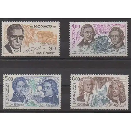 Bon Marché Monaco - 1985 - No 1501/1504 - Musique