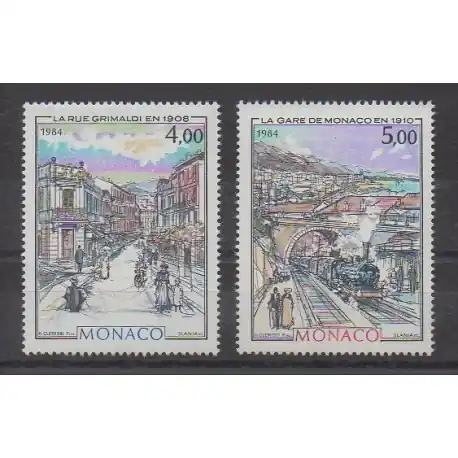 Monaco - 1984 - No 1433/1434 - Peinture Réduction