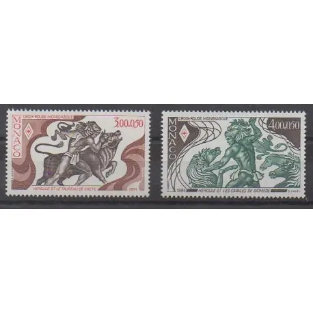 Jusqu’à Épuisement Des Stocks Monaco - 1984 - No 1435/1436 - Santé ou Croix-Rouge