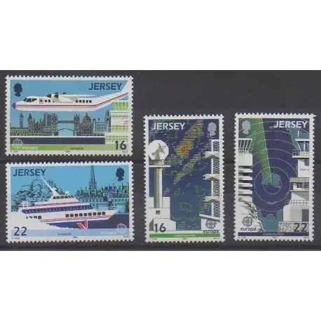 Prix Promo Jersey - 1988 - No 429/432 - Transports - Télécommunications - Europa