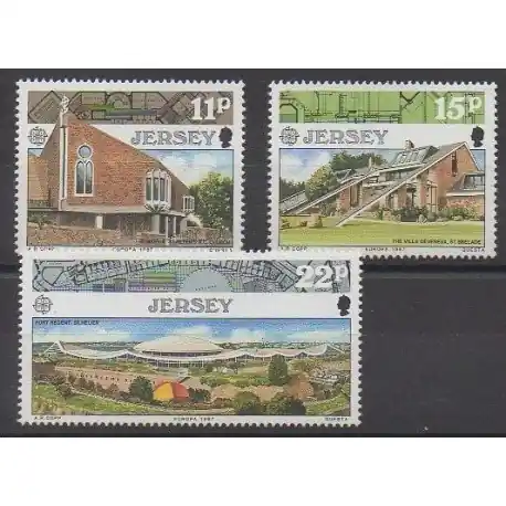 Jersey - 1987 - No 400/402 - Architecture - Europa Original
