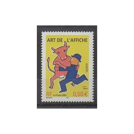 Prix Choc France - Poste - 2003 - No 3556 - Art - Europa